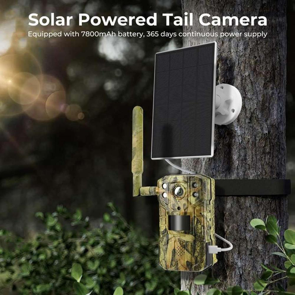 Callow 4G Wildlife Trail Camera with Solar Panel Image 4