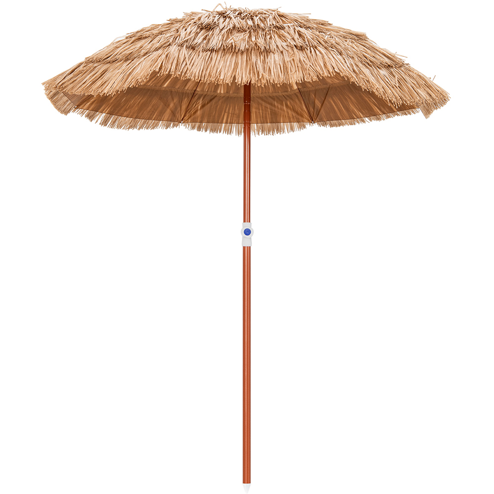 Costway Thatched Patio Umbrella with Carrying Bag 1.9m Image 1
