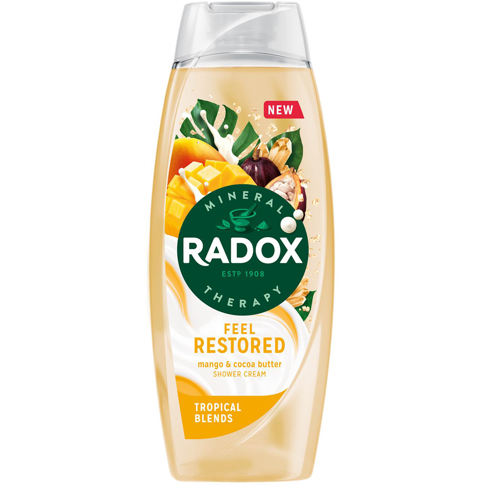 Radox Mineral Therapy Feel Restored Cocoa Butter Shower Gel 450ml 12 Pack Image 2