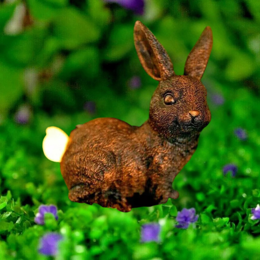 Garden Mile Solar LED Rabbit Garden Ornament Image 7