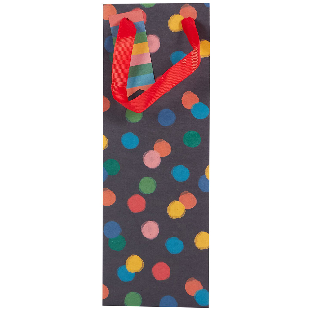 Pack of 3 Kraft Polka Multi Sized Gift Bags - Multicolour Image 7