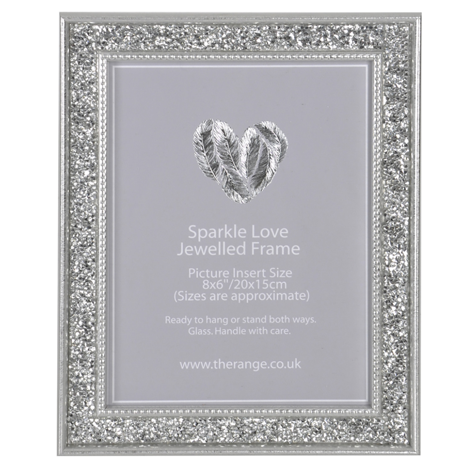 Niamh Sparkle Love Jewelled Photo Frame 8 x 6 inch Image