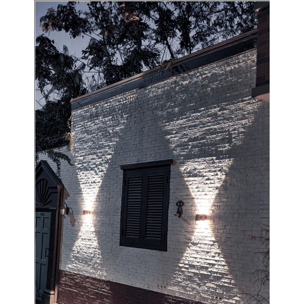ExtraStar Cool White LED Modern Up and Down Solar Wall Light Image 2