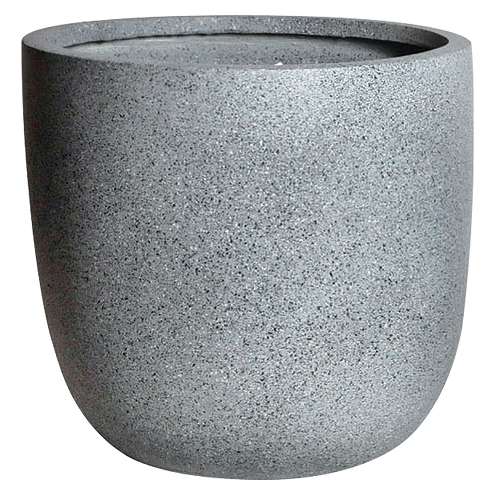 Granito Grey Granite Egg Plant Pot 42cm Image 1