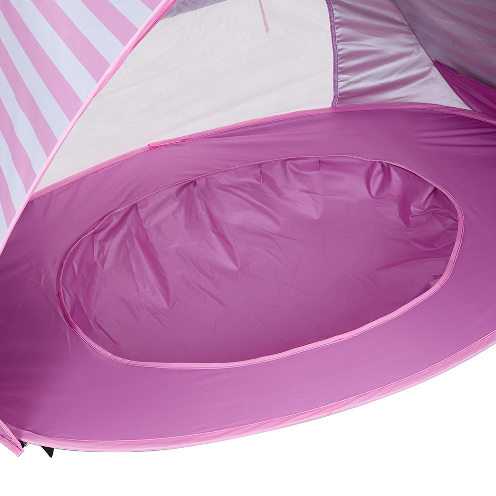 H&O Direct Baby Pink Portable Mini Beach Tent Image 5