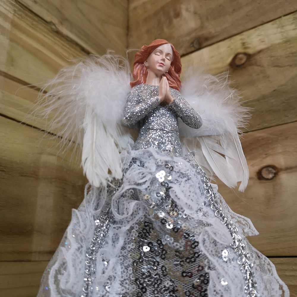 Premier Gold Angel Feather Wings Christmas Tree Topper 28cm Image 7