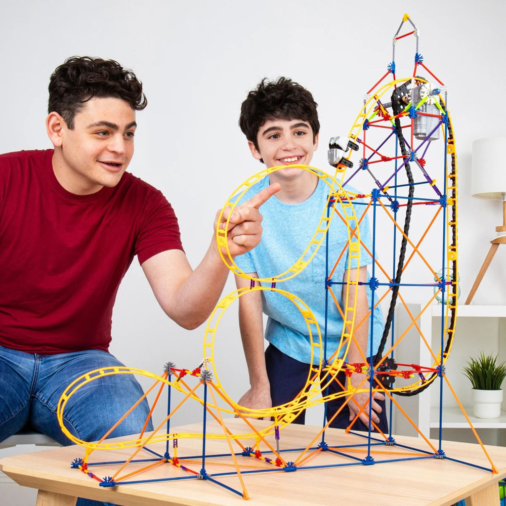 Basic Fun K'NEX Amazin' 8 Roller Coaster Building Set 448 Piece Image 2