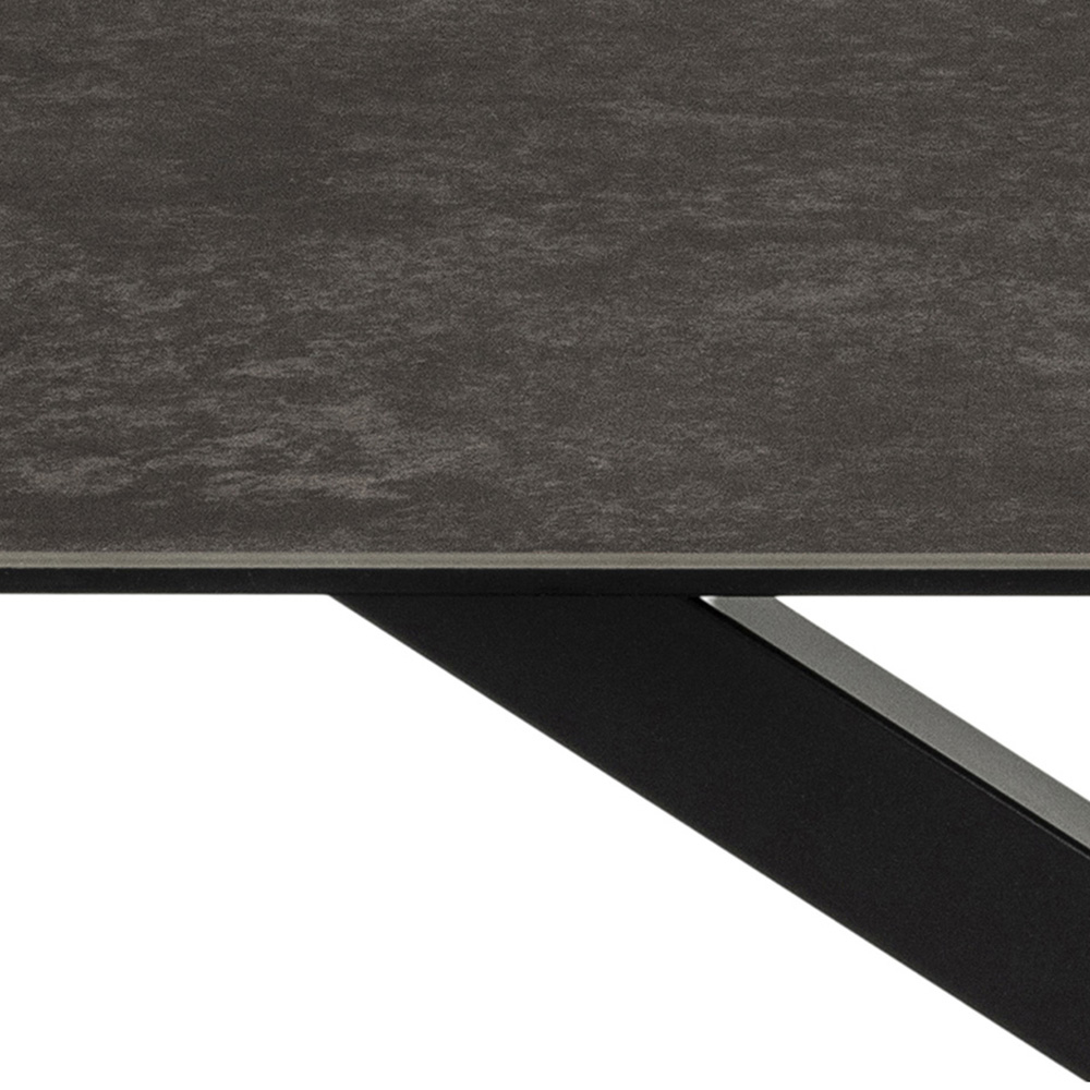 Florence Heaven 6 Seater Ceramic Dining Table Black Image 5