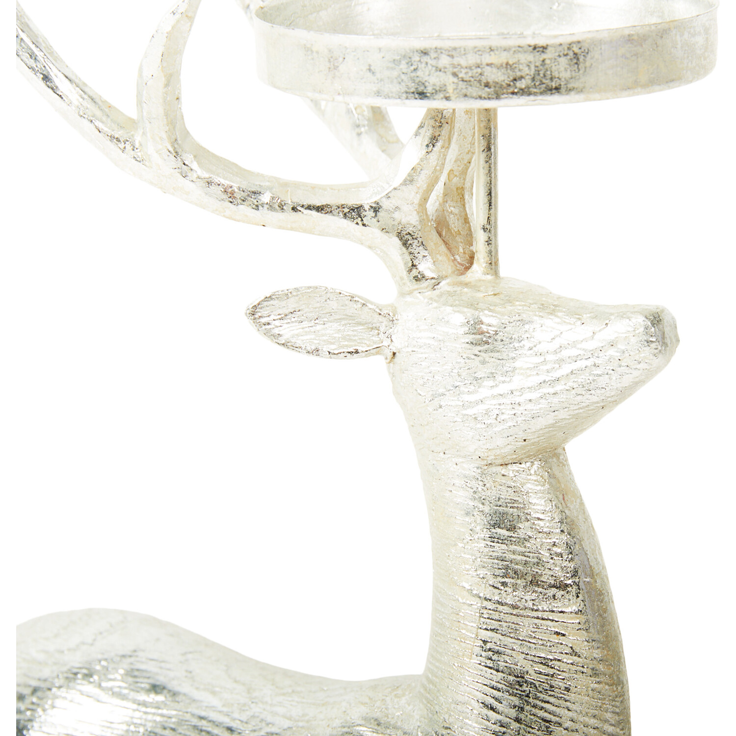Deer Candle Holder Silver - Silver Image 3