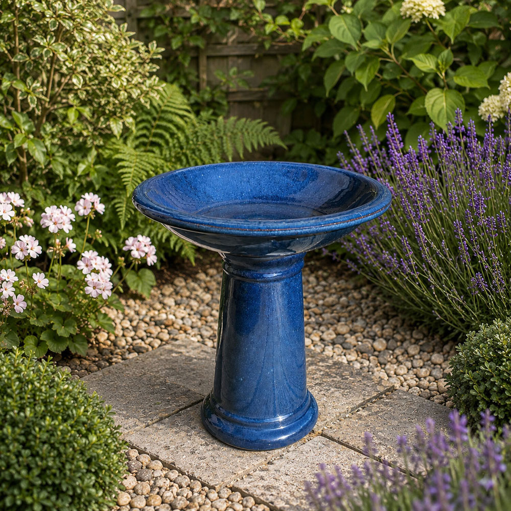 Bird Bath Blue Image 2