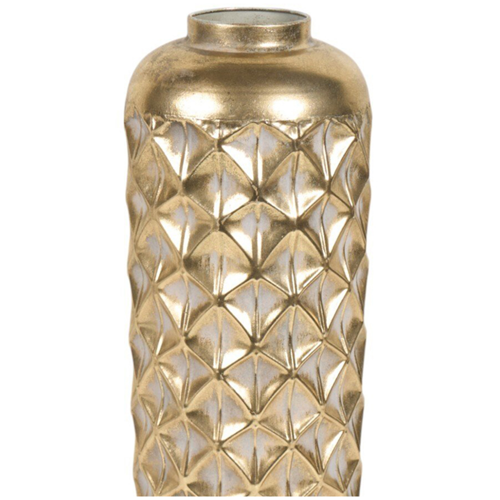 Maya Tall Metal Vase Gold Image 5