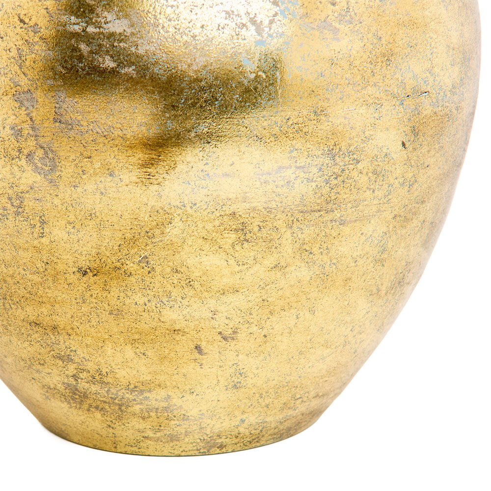 Amelia Metal Vase Brushed Gold Image 3