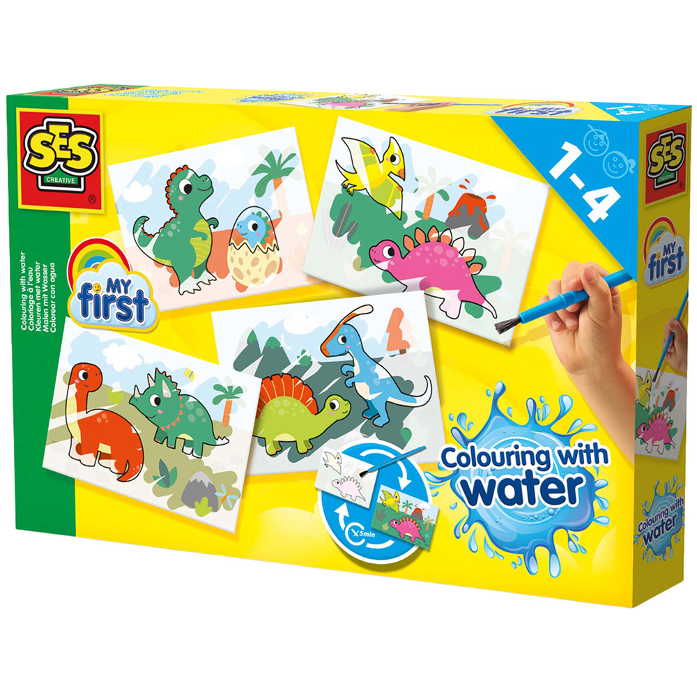 SES Creative Colouring with Water Dinosaur Activity Set Image 1