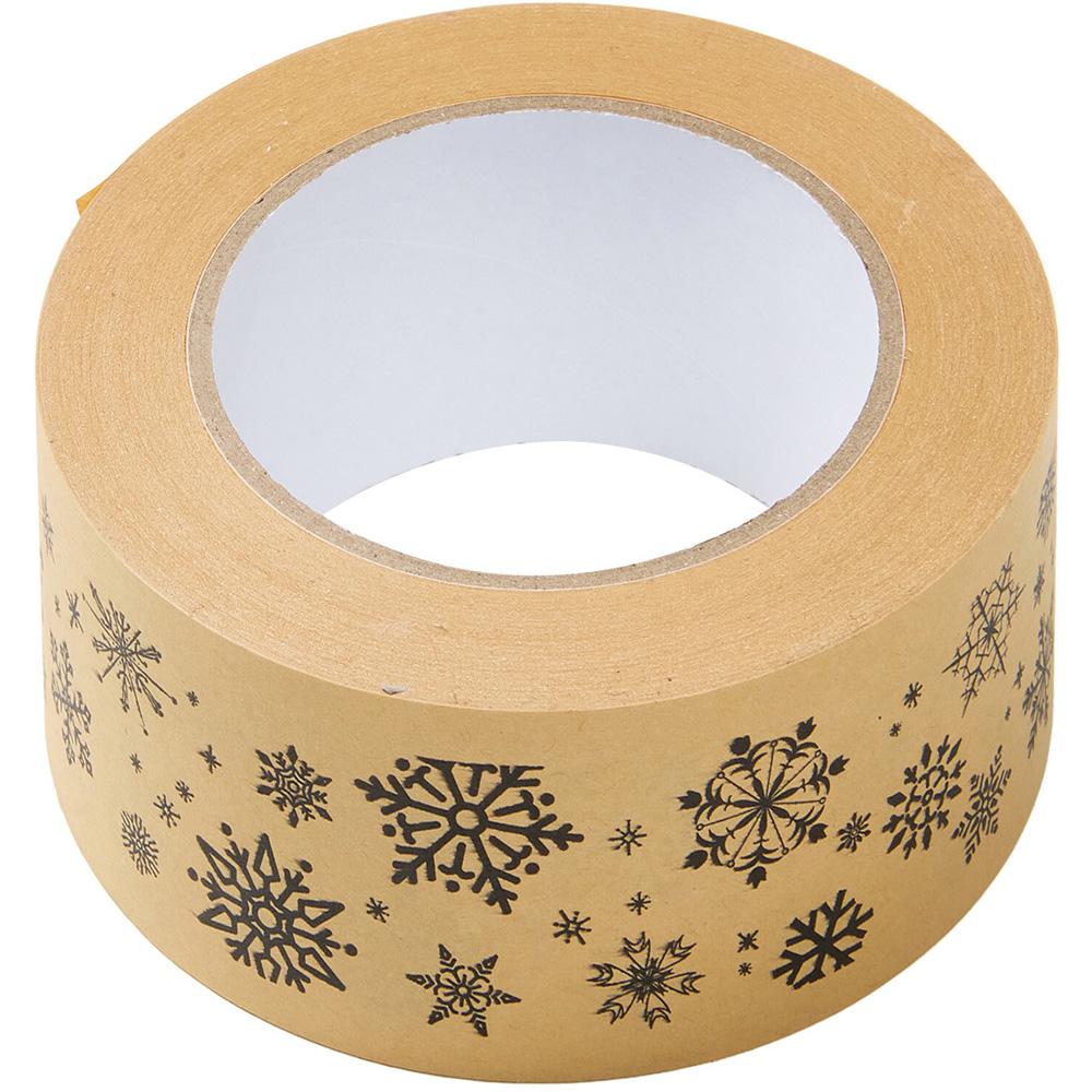 Christmas Kraft Packaging Tape Brown Image 4