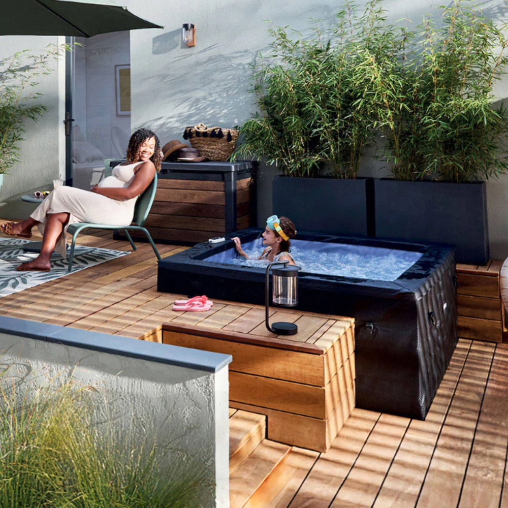 Wave Spas Garda 4 Person Pebble White Eco Foam Hot Tub with EnergySave Bundle Image 2