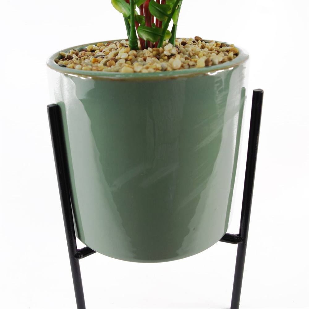 Botanik Artificial Fern Plant in Pot with Stand 40cm Image 3