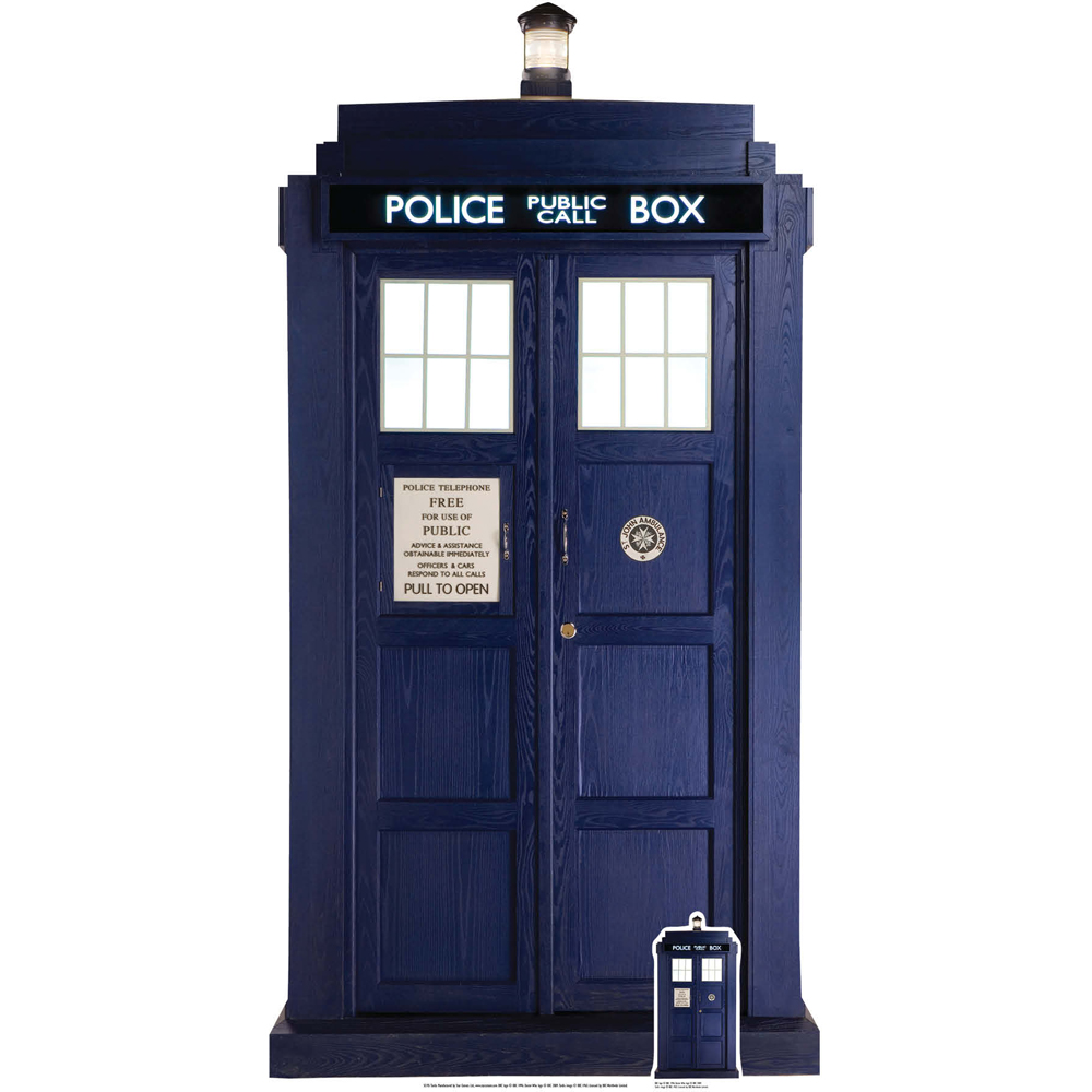 Star Cutouts The Tardis Cardboard Cutout 6.3ft Image 1
