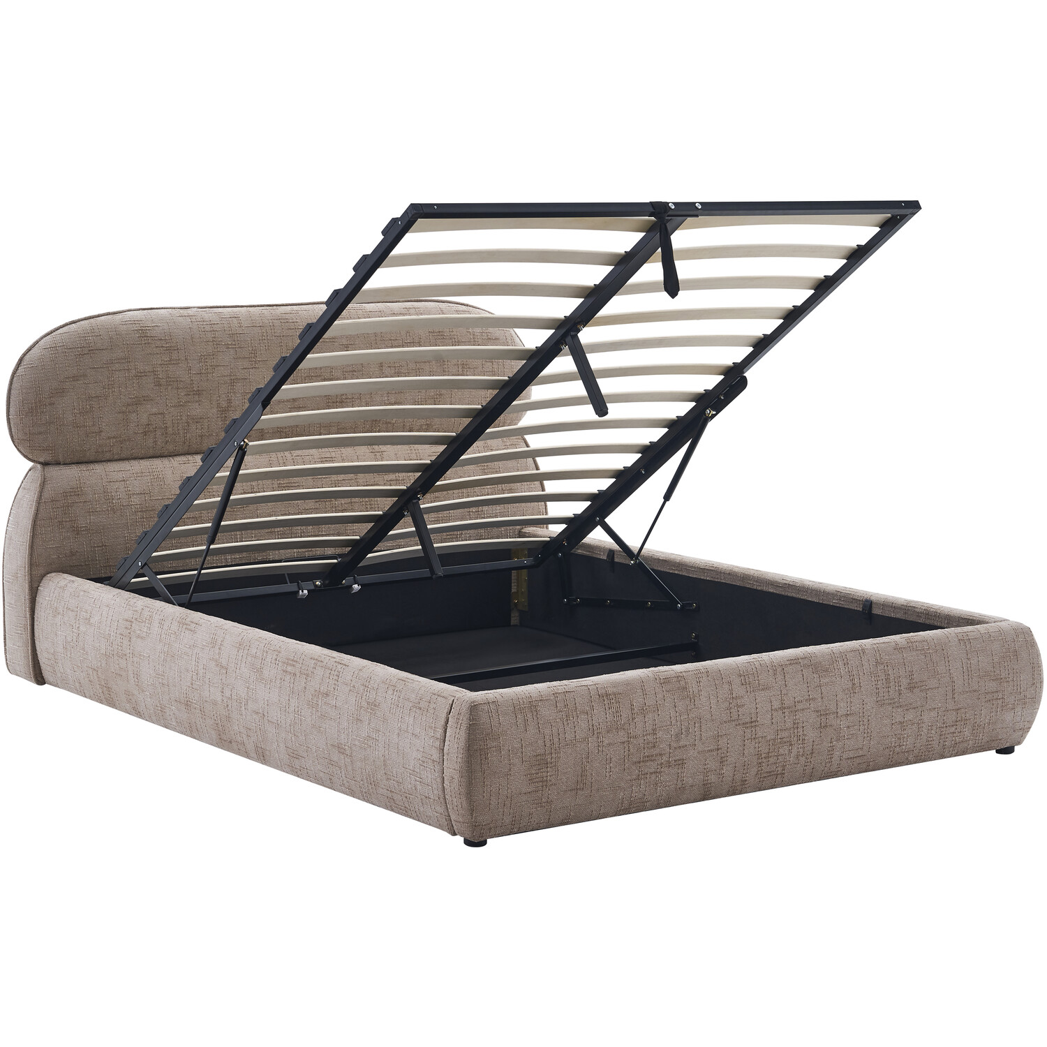Margot Ottoman Bed Brown King Image 10