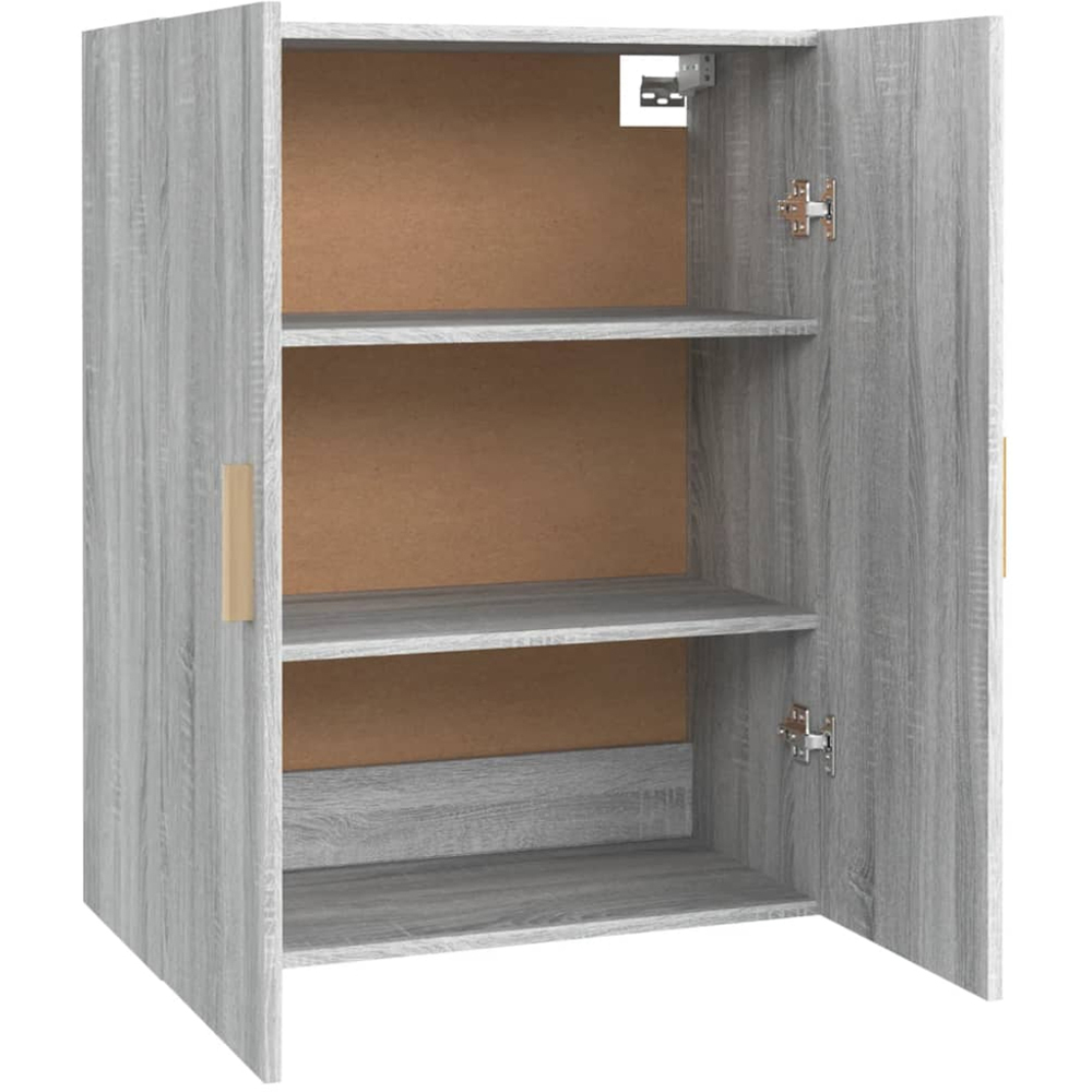 vidaXL 2 Door Grey Sonoma Wall Mounted Cabinet Image 5