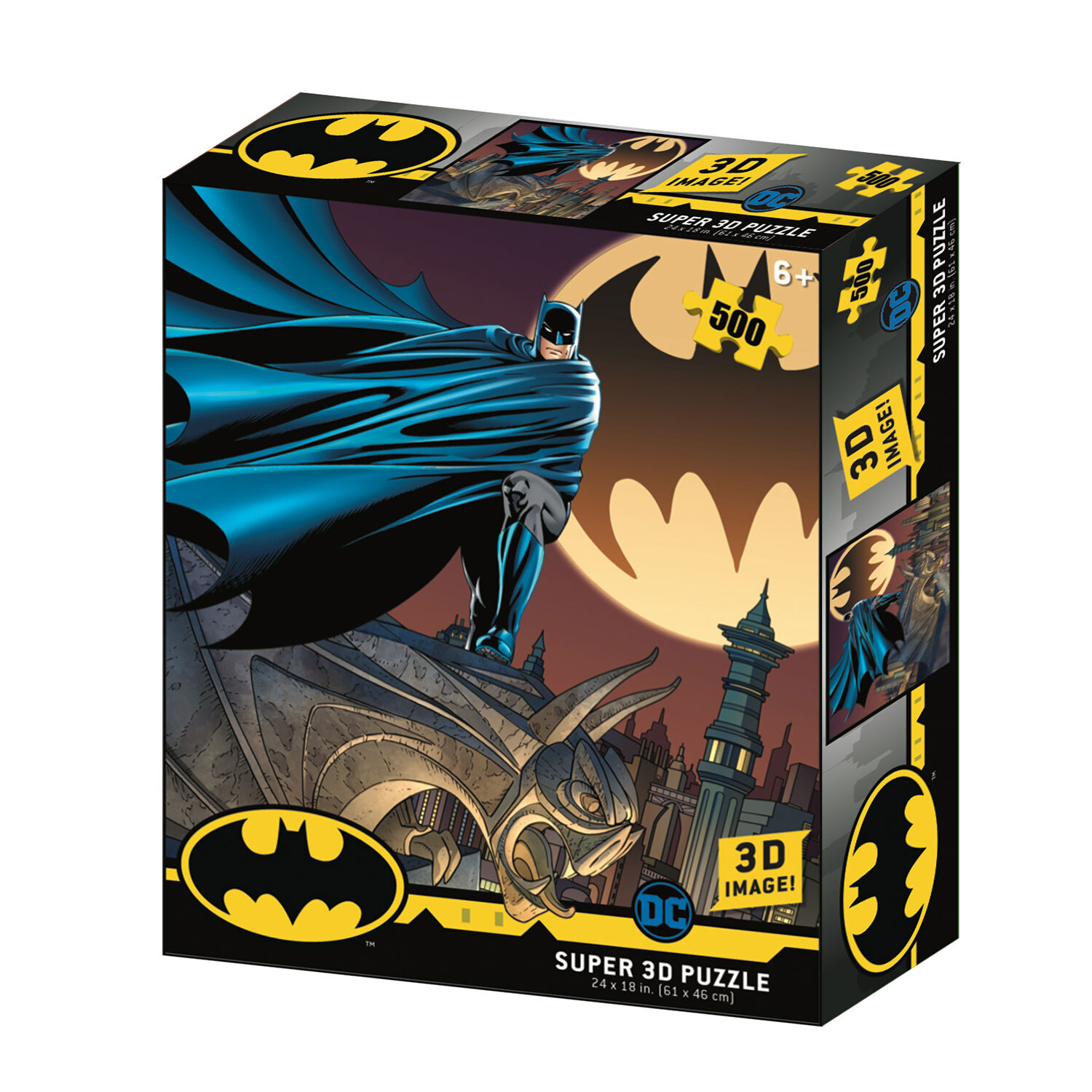500-Piece Batman Signal 3D Puzzle Image