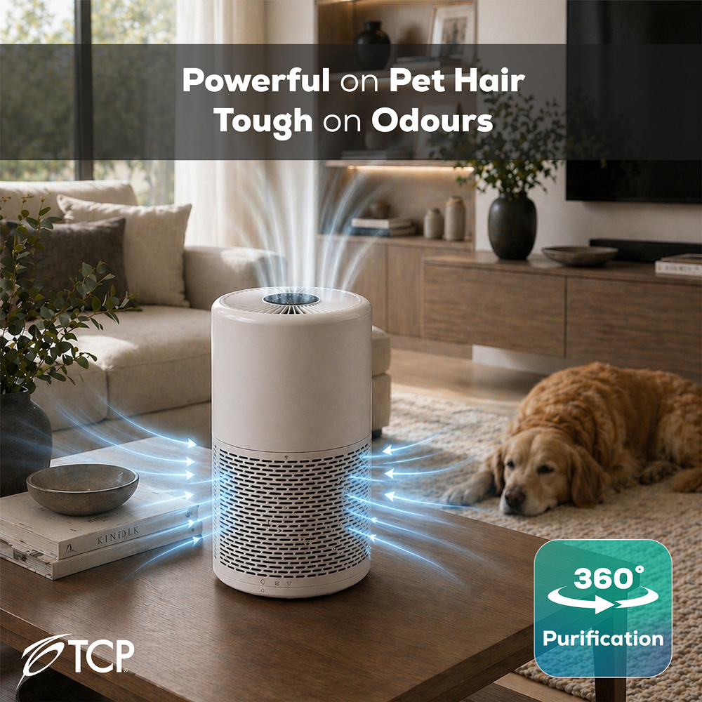TCP HJAY1210 White Air Purifier with HEPA Filter 6W Image 4