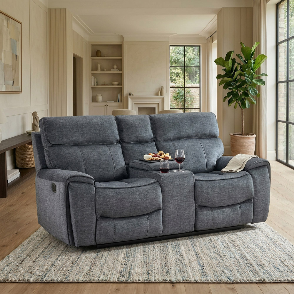 Cancun Reclining Sofa - Grey / 2 Image 4