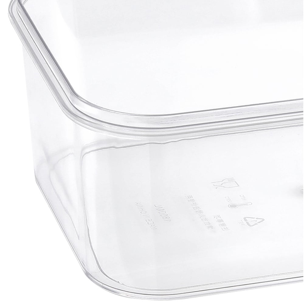 Living and Home Transparent Stackable Bento Lunch Box 3 Pack Image 6