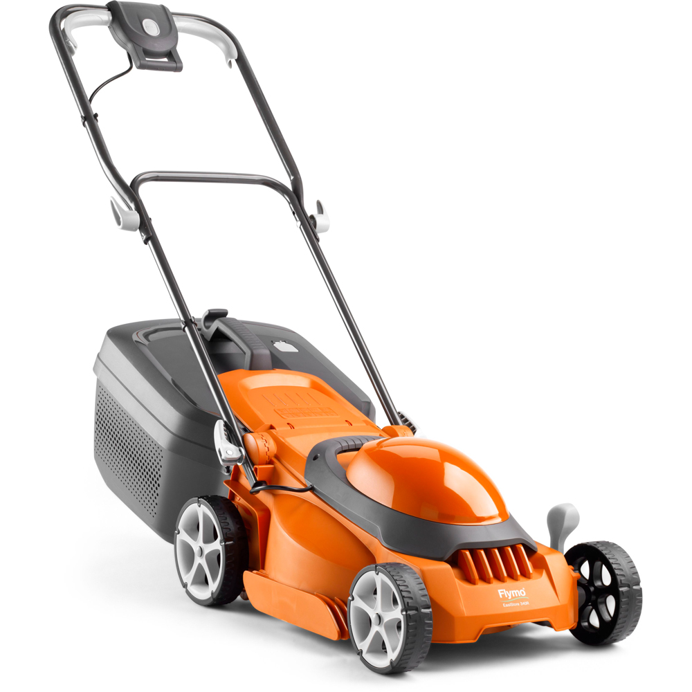 Flymo EasiStore FES340R 1400W 34cm Rotary Electric Lawn Mower Image 1