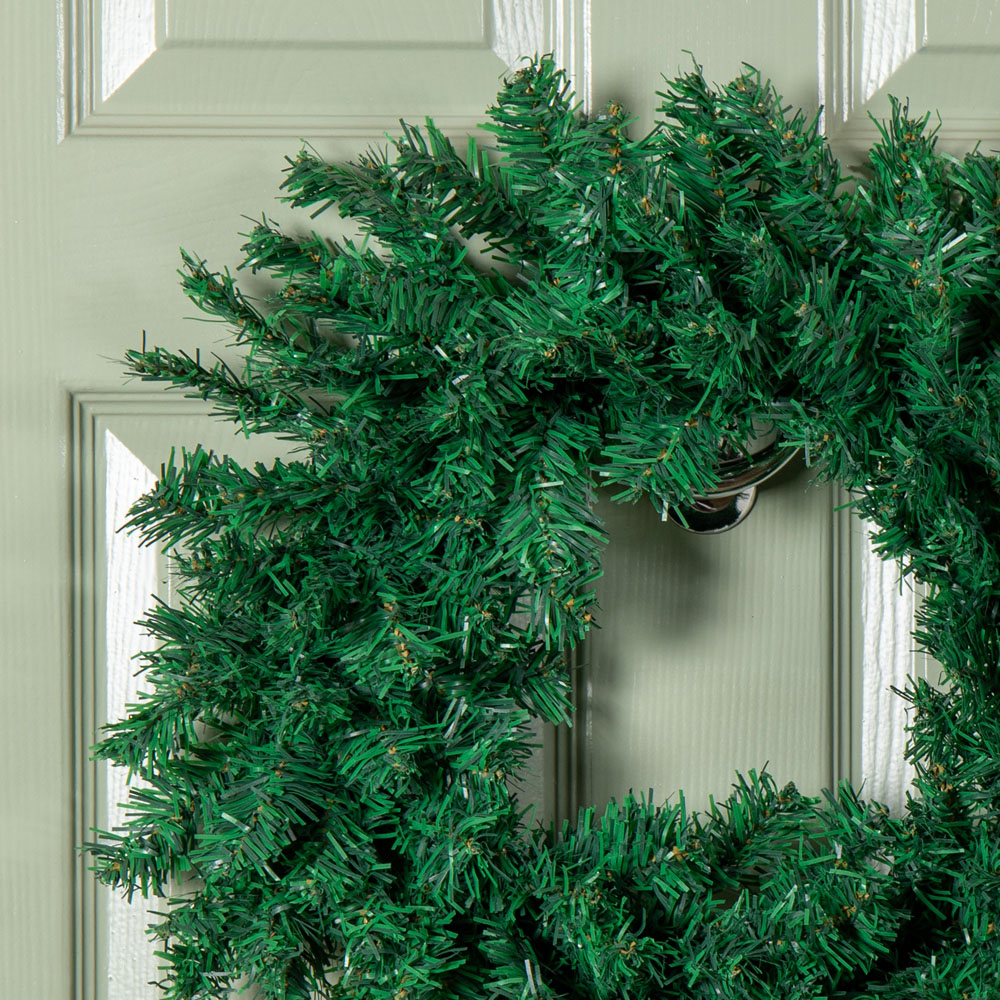 Samuel Alexander Green Plain Wreath 50cm Image 4