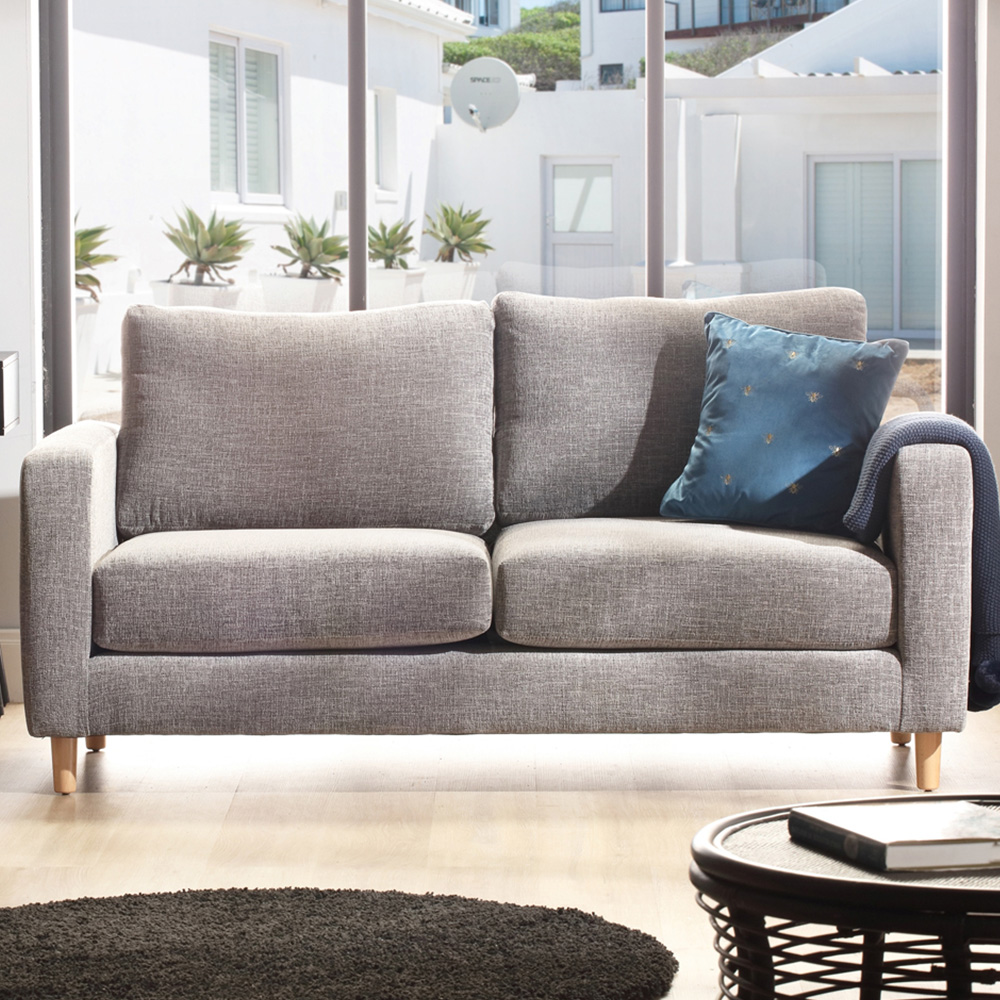 Desser Furniture Rydal 3 Seater Charcoal Linen Sofa Image 1