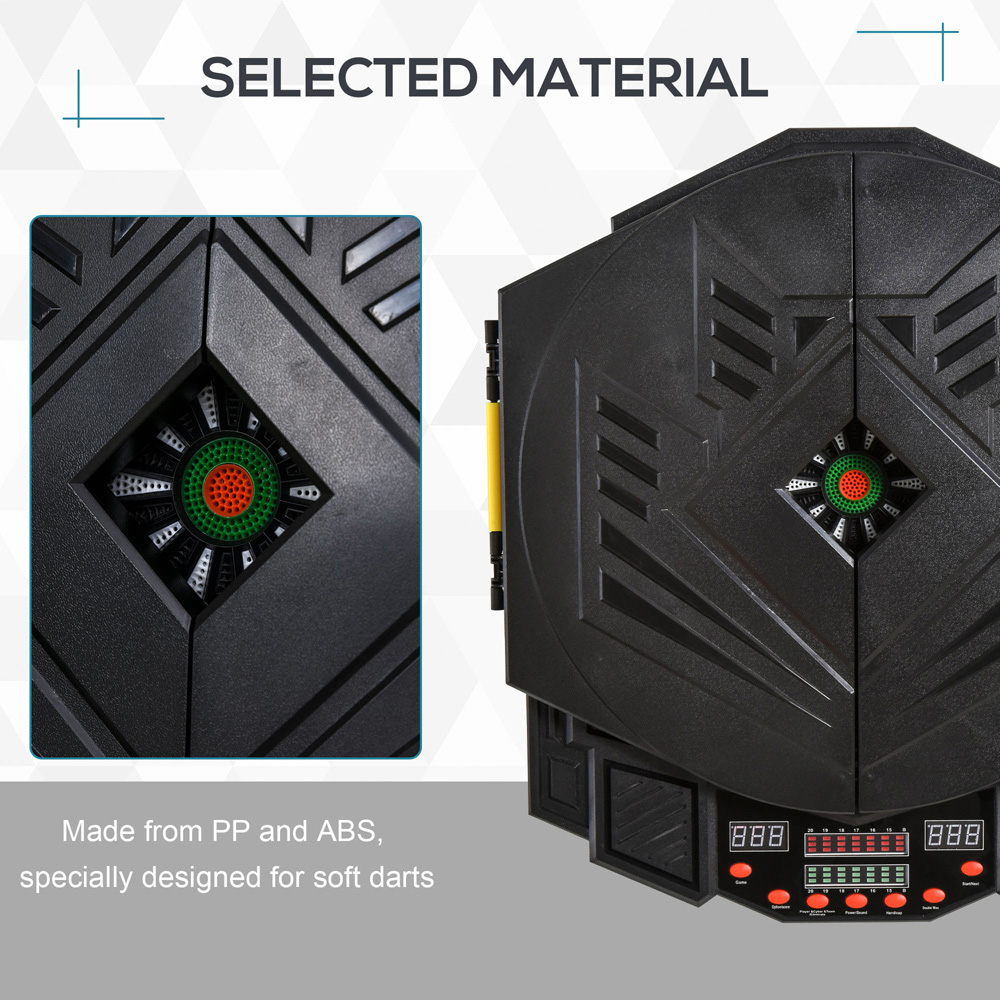 HOMCOM 24 Darts LED Electronic Dartboard Set with 27 Games and 216 Variations Image 8