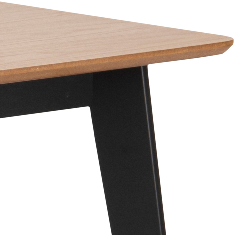 Florence Roxby Dining Table Oak and Black Image 4
