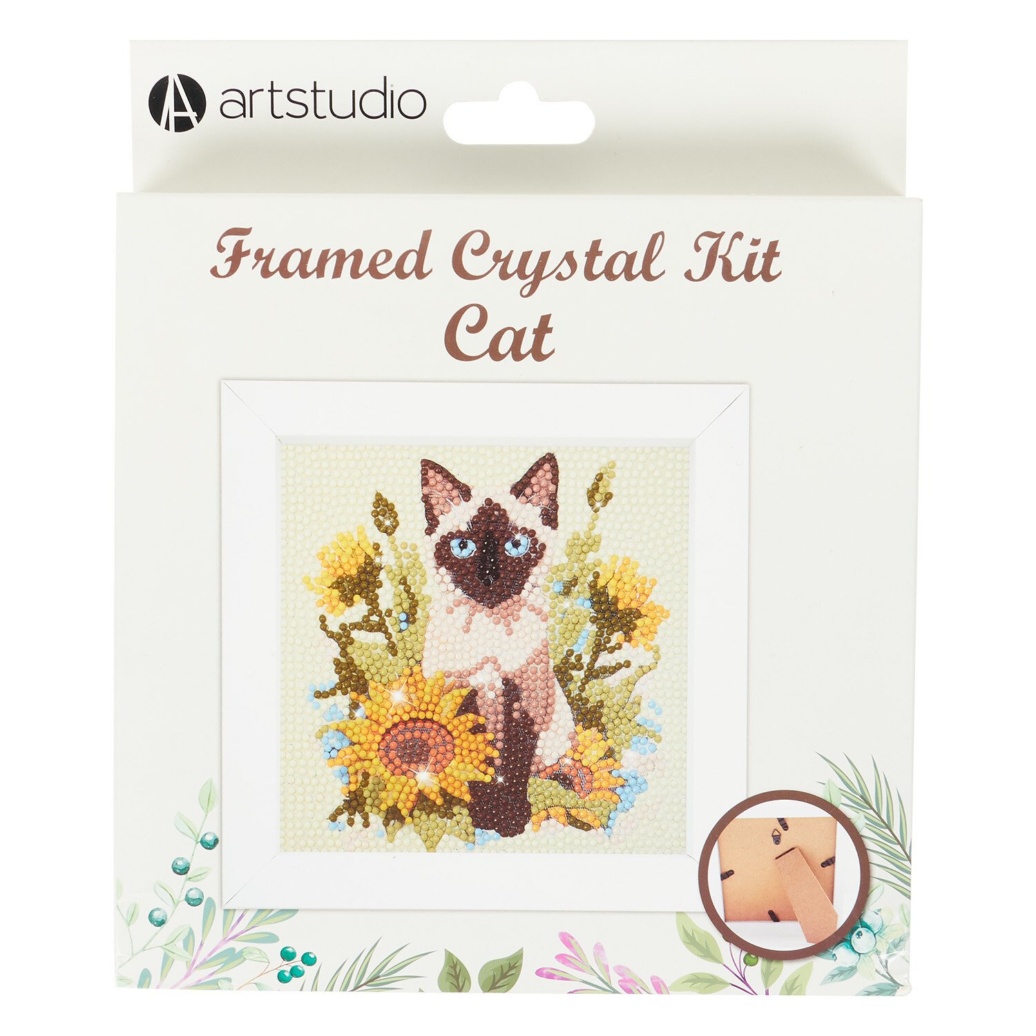 Assorted Cats Framed Crystal Kit - Multicolour Image 3