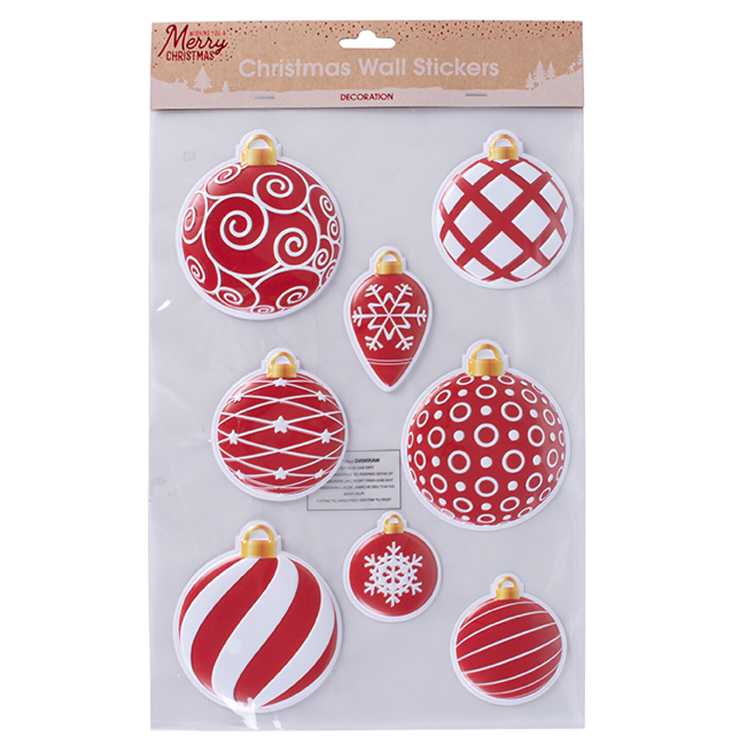 Pack of Christmas Wall Stickers Image 3