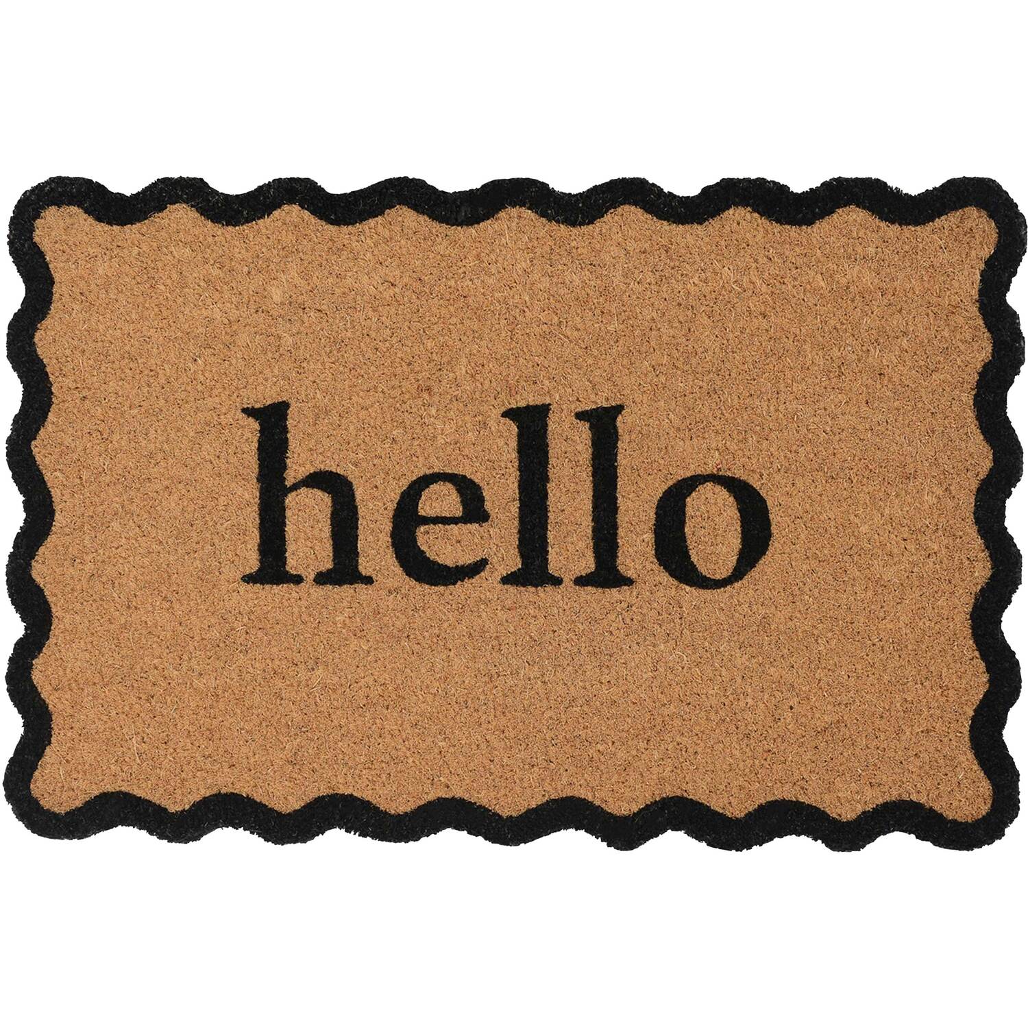 Printed Bow or Wave Coir Mat Image 3