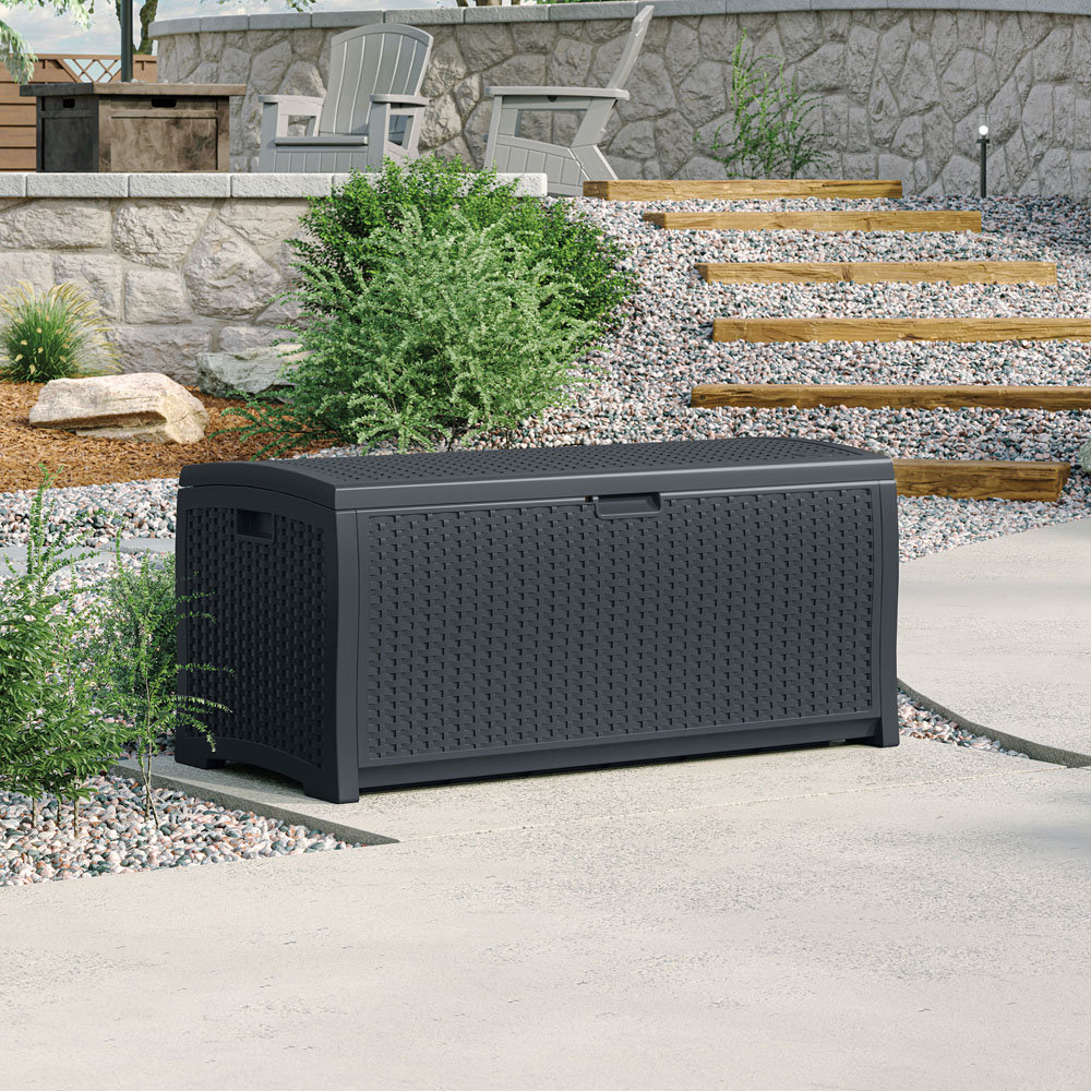 Suncast Missouri 276L Cyberspace Grey Storage Box Image 2