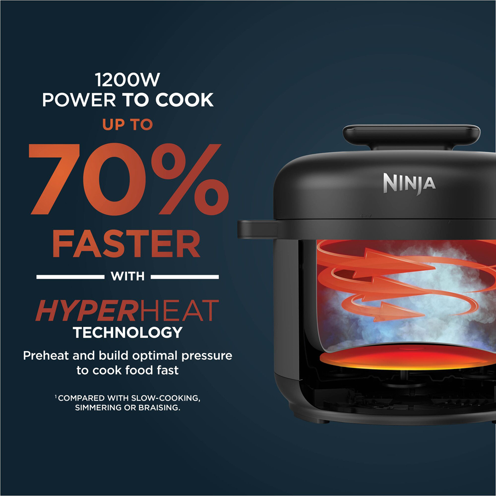 Ninja HyperHeat PC201UK 9-in-1 Grey 6L Pressure and Rice Electric Cooker Image 7