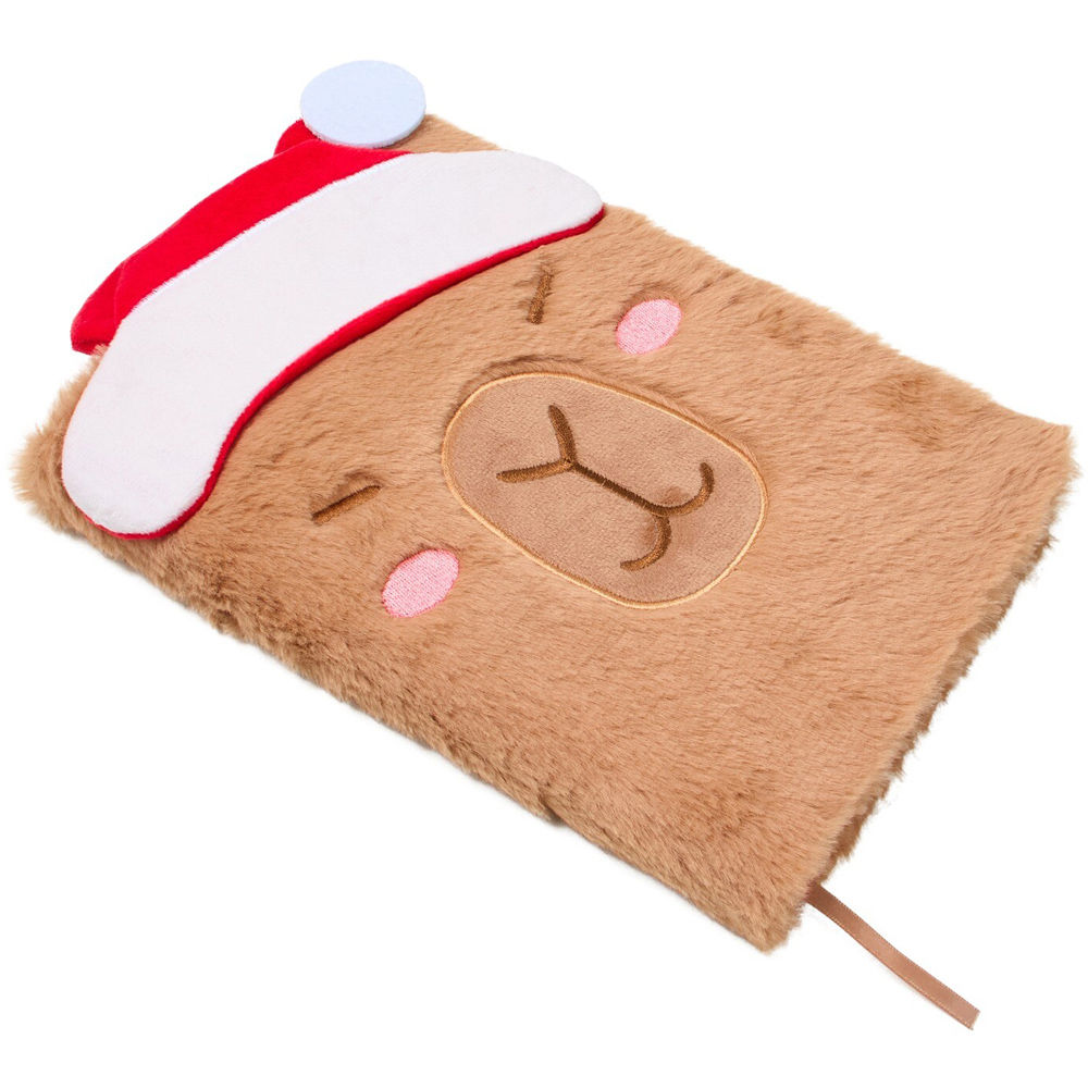 Xmas Capybara Fluffy B5 Notebook Image 4