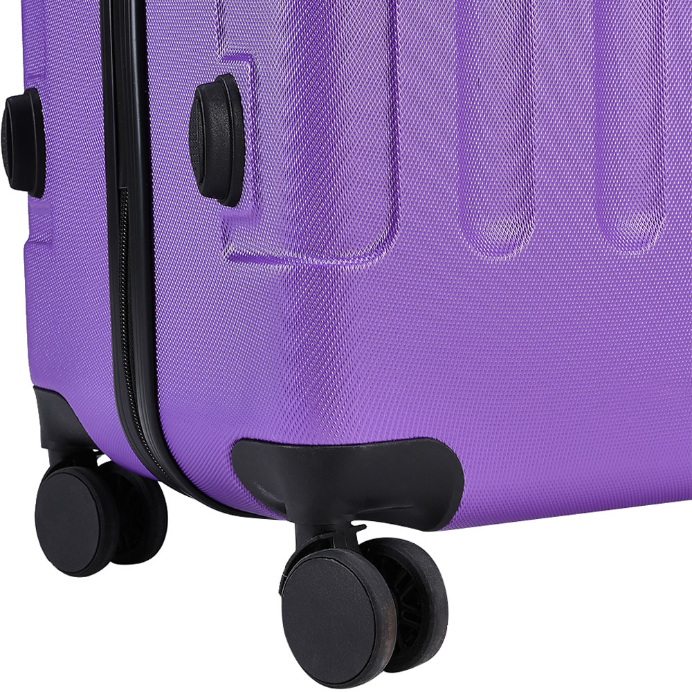 H&O Direct Large Purple ABS Spinner Wheel Luggage Case Image 5