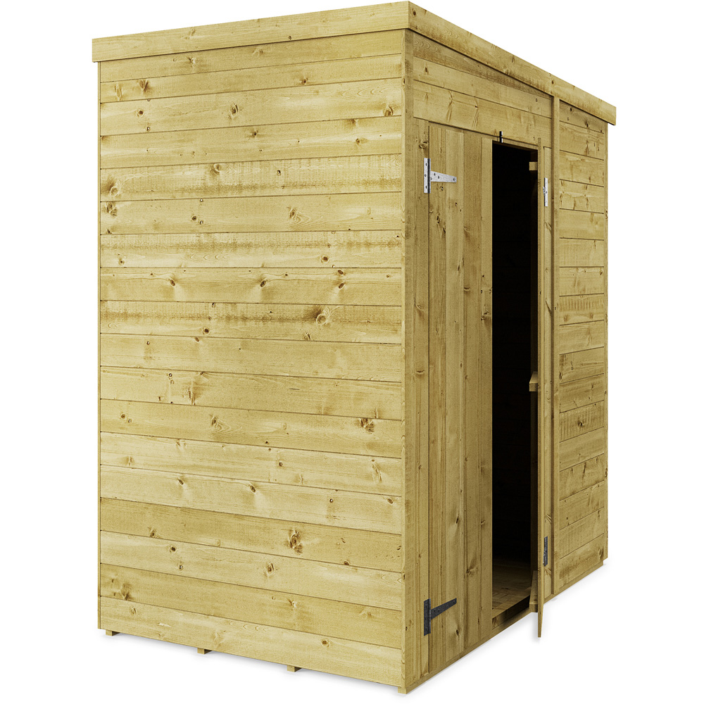 StoreMore 4 x 6ft Double Door Tongue and Groove Pent Shed Image 2
