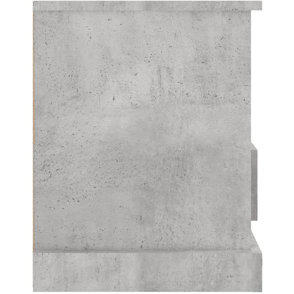 vidaXL 2 Drawer 2 Shelf Concrete Grey TV Cabinet Image 7