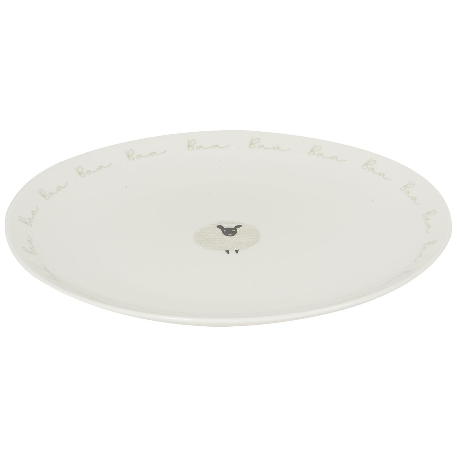 Highland Flock Dinner Plate - White Image