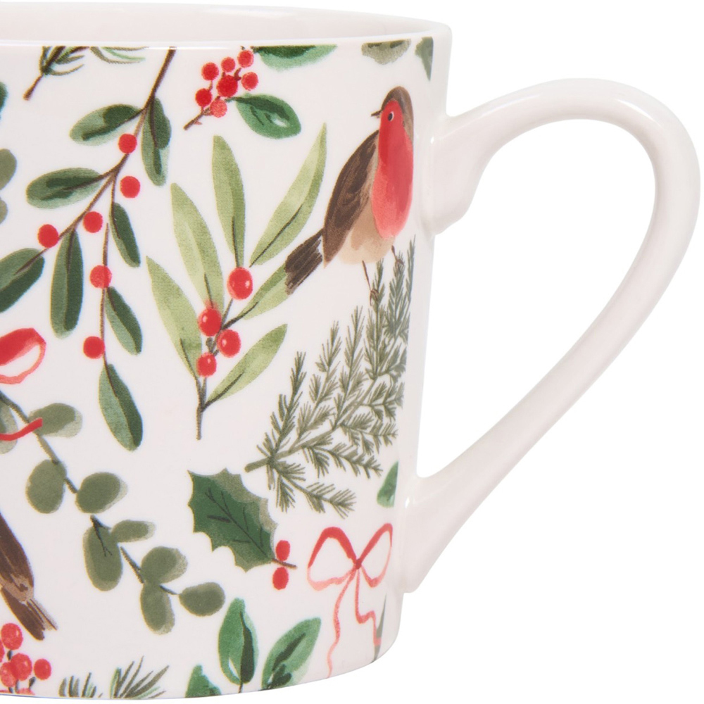 Pack of 4 Festive Robin Mugs Image 5