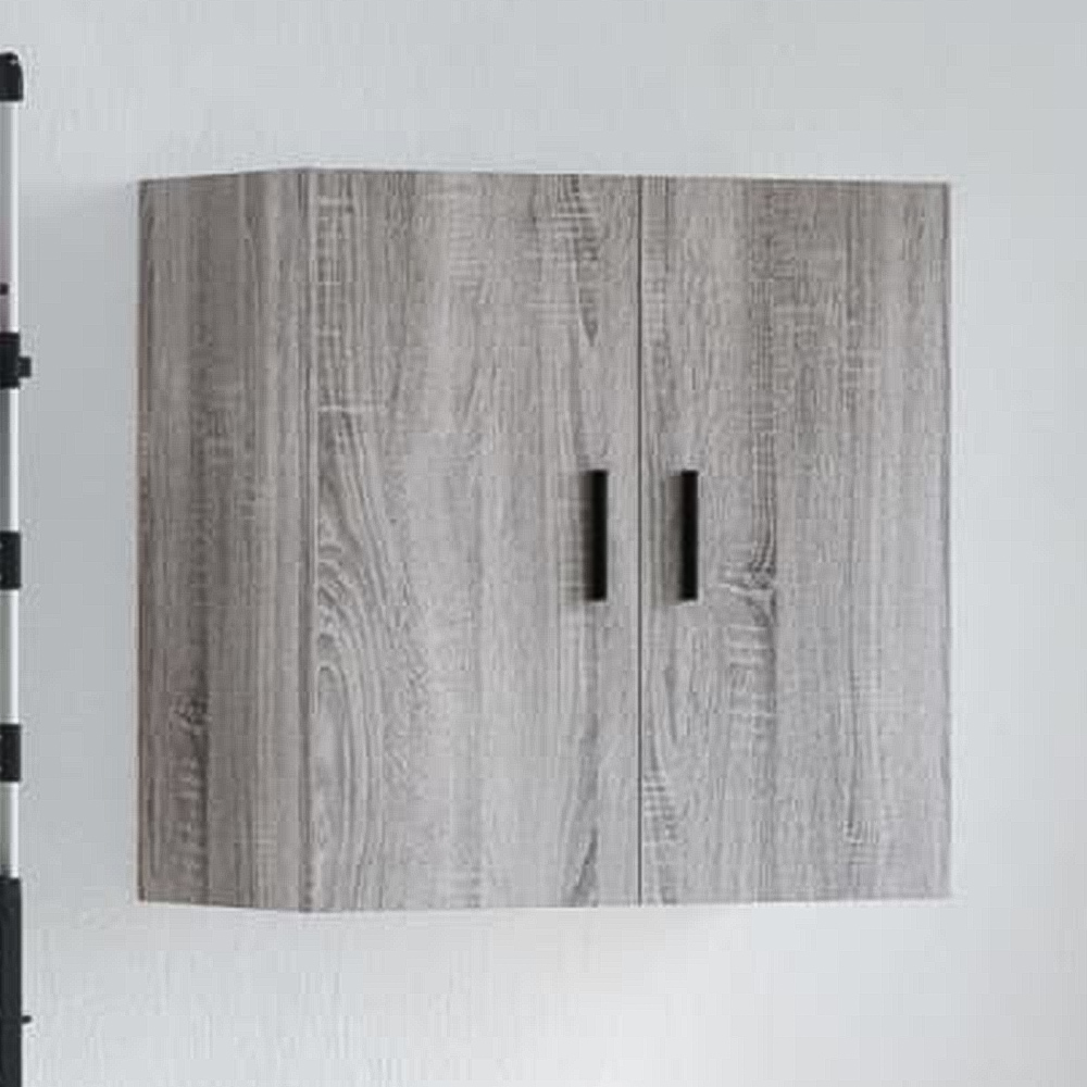vidaXL 2 Door Grey Sonoma Oak Wall Cabinet Image 1