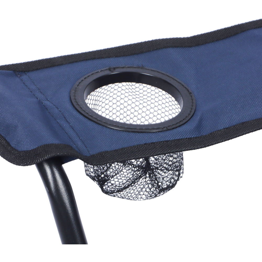 Padded Foldable Camping Chair Blue Image 6