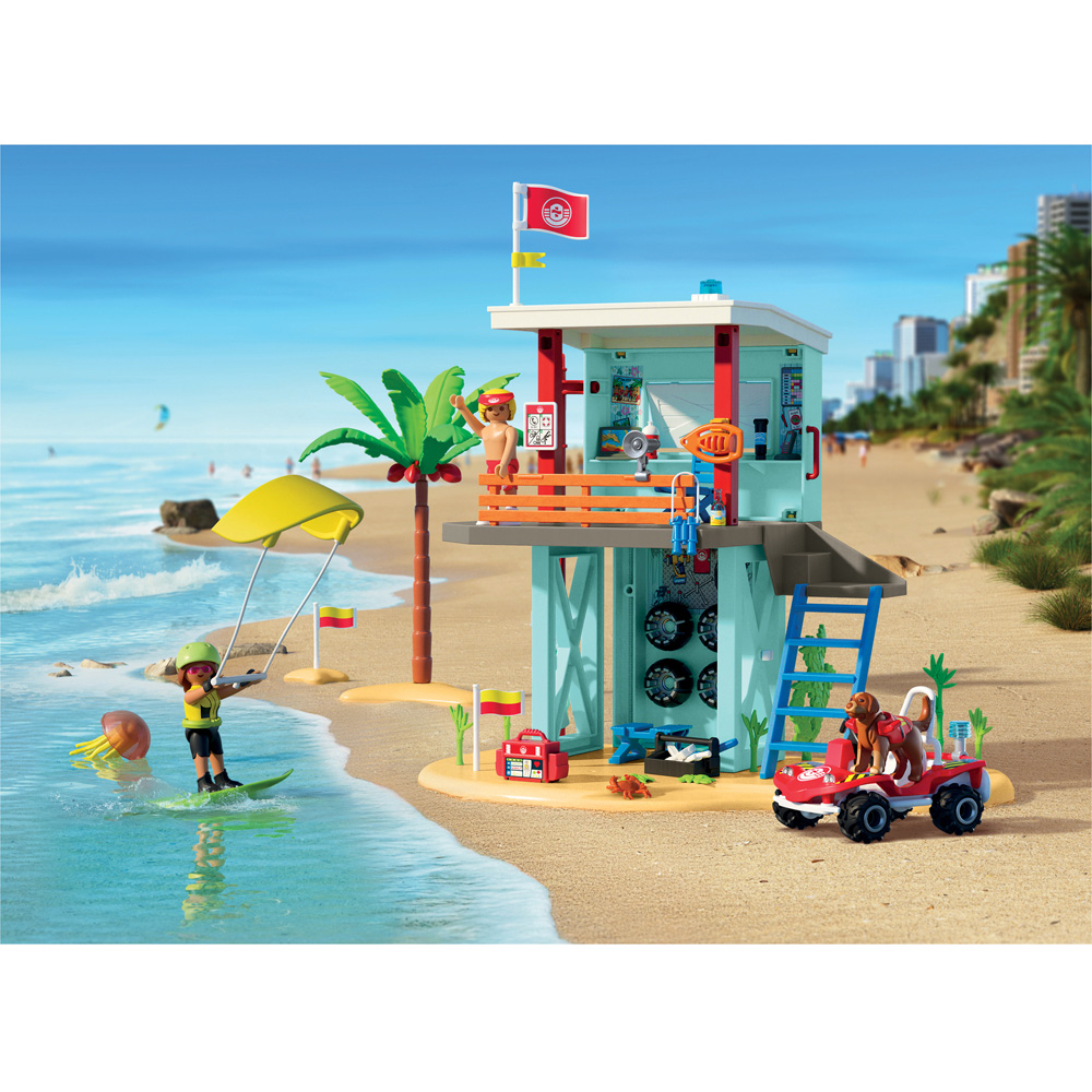 Playmobil Lifeguard Tower with Beach Buggy Playset Image 5