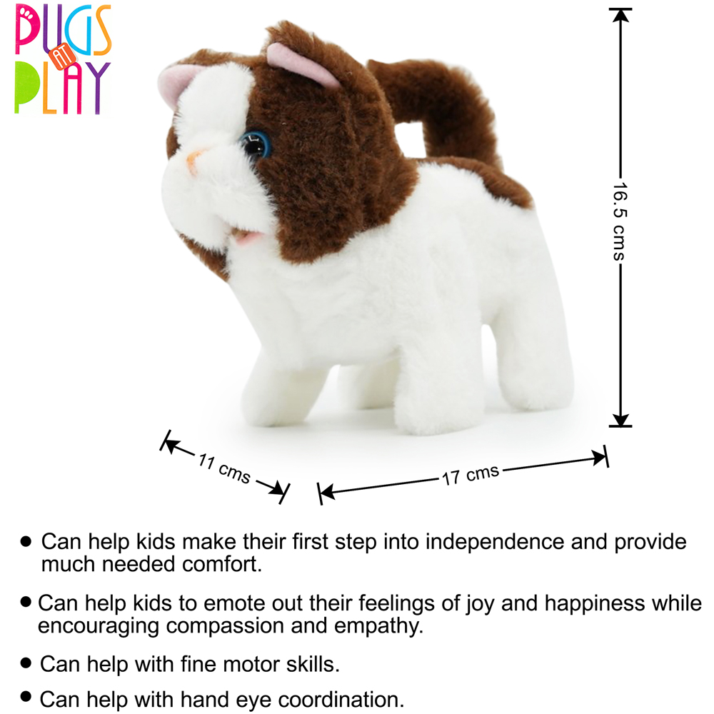 Pugs at Play Bella Interactive Walking Cat Plush Soft Toy Image 9