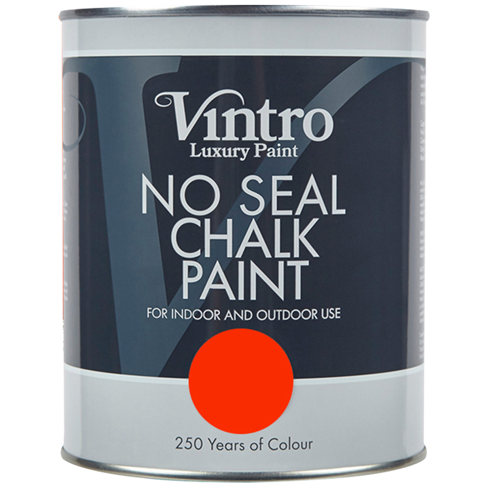 Vintro Paint Racing Red No Seal Chalk Paint 1L Image 2