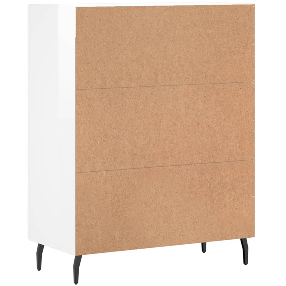 vidaXL 2 Door 2 Drawer White Sideboard Image 8