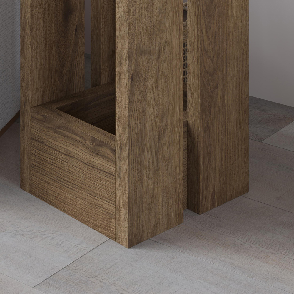Decortie Tasos Dark Oak Effect Side Table Image 3
